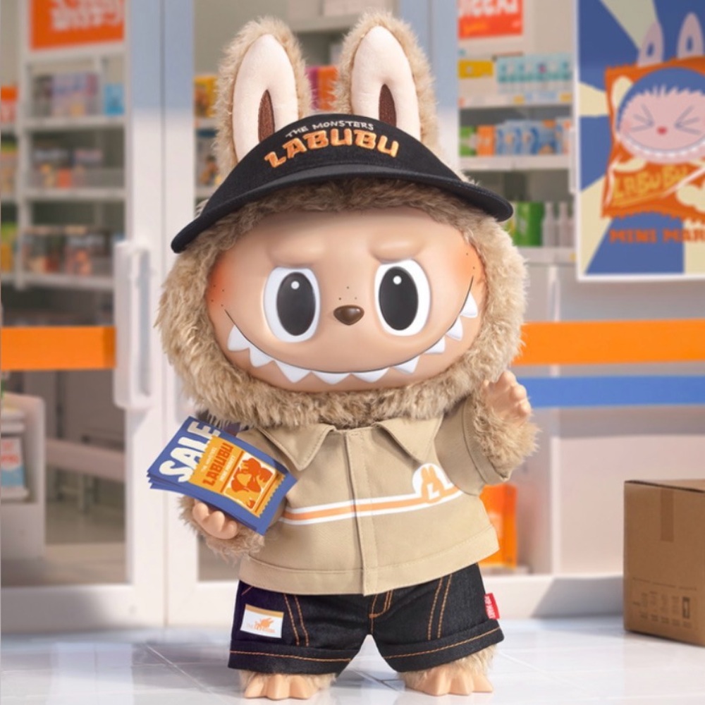 POP MART/ NWT /Naughty Cashier Vinyl Plush Doll  Labubu / POP MART Members ONLY